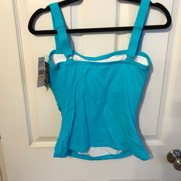 Boston proper Carmen Mark Salvo Swim Sense Square-Neck Tankini Top. M (8/10) - Picture 5 of 10